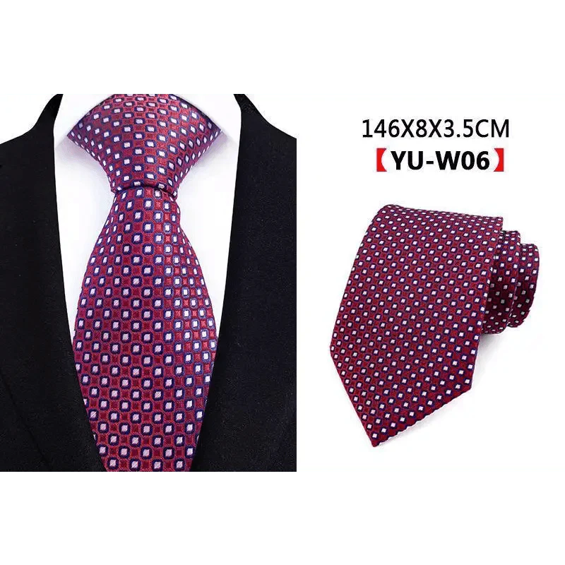 Men Business Elegant Necktie Design Silk Wedding Tie For Men Office Mens Fashion Formal Tie