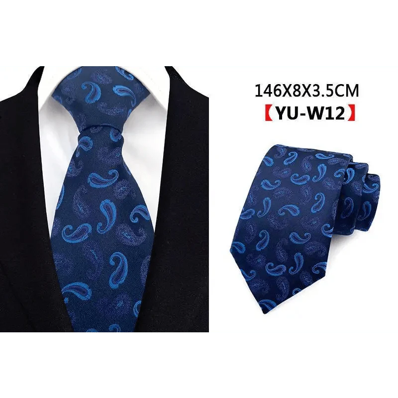 Men Business Elegant Necktie Design Silk Wedding Tie For Men Office Mens Fashion Formal Tie