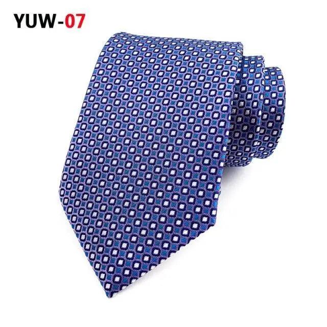Men Business Elegant Necktie Design Silk Wedding Tie For Men Office Mens Fashion Formal Tie
