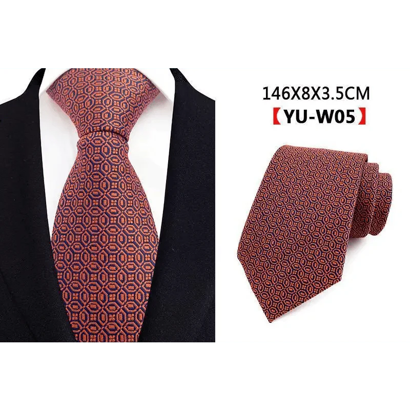 Men Business Elegant Necktie Design Silk Wedding Tie For Men Office Mens Fashion Formal Tie