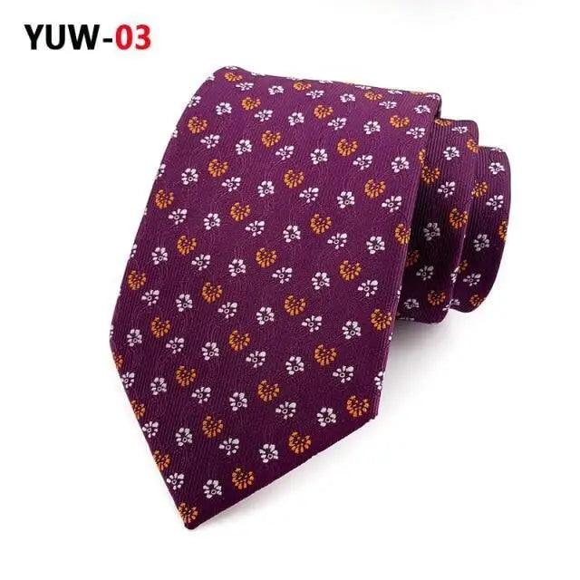 Men Business Elegant Necktie Design Silk Wedding Tie For Men Office Mens Fashion Formal Tie