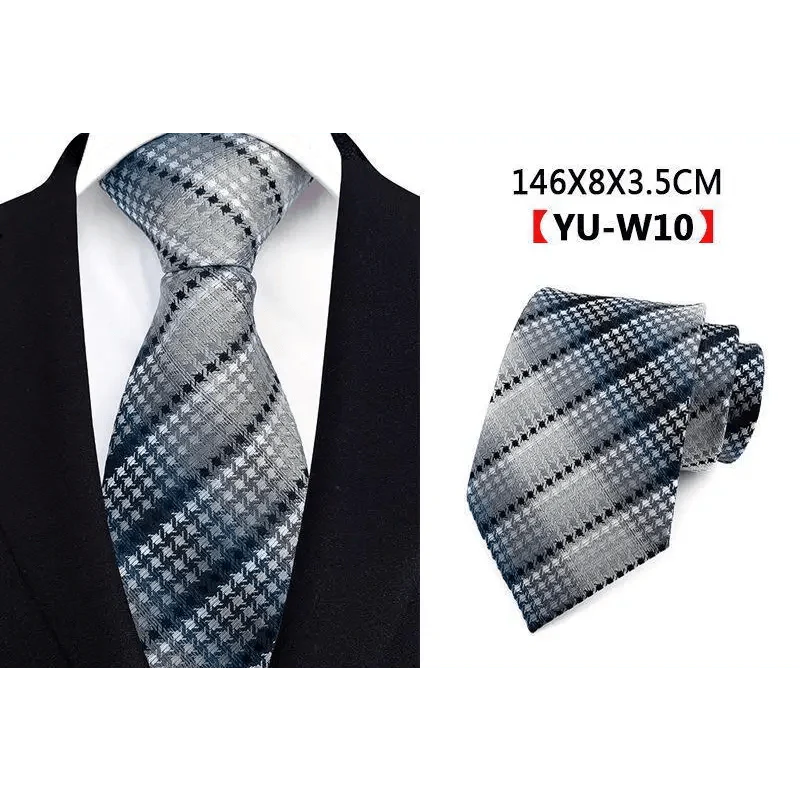 Men Business Elegant Necktie Design Silk Wedding Tie For Men Office Mens Fashion Formal Tie