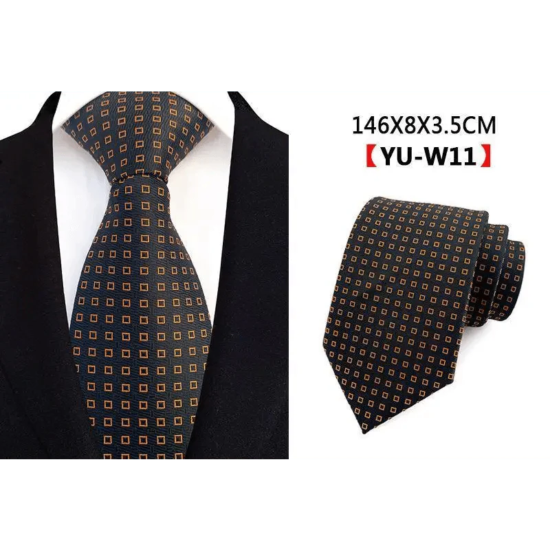 Men Business Elegant Necktie Design Silk Wedding Tie For Men Office Mens Fashion Formal Tie