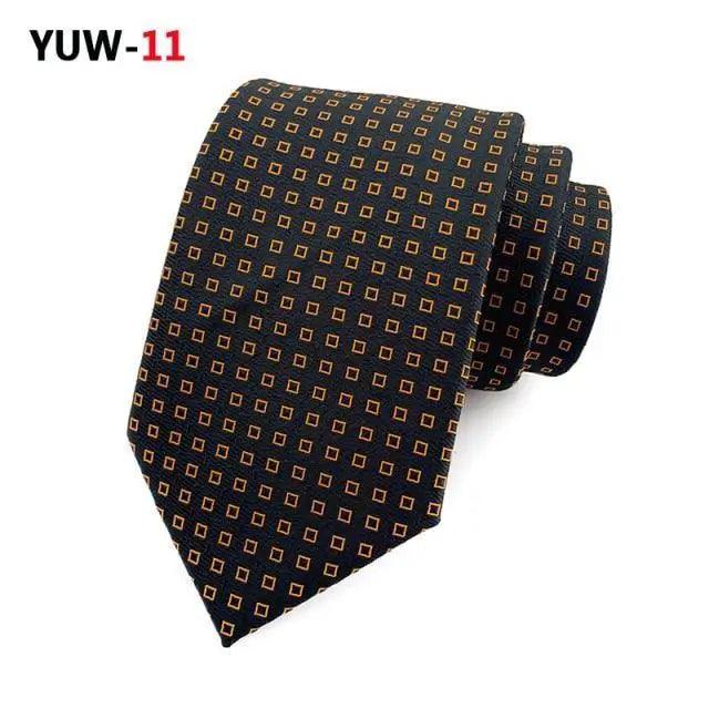 Men Business Elegant Necktie Design Silk Wedding Tie For Men Office Mens Fashion Formal Tie