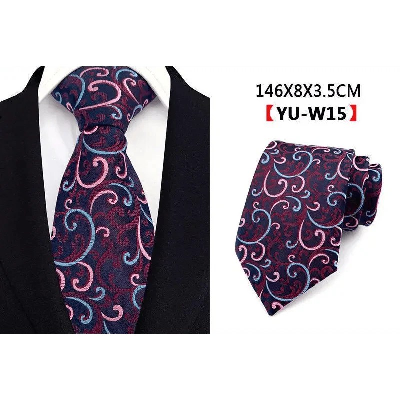 Men Business Elegant Necktie Design Silk Wedding Tie For Men Office Mens Fashion Formal Tie