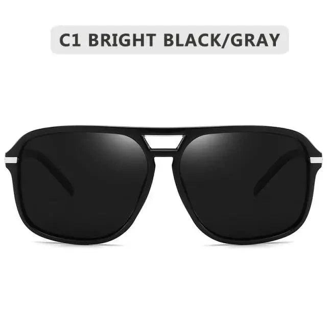Men Elegant Cool Square Style Fashion Polarized Sunglasses Driving Vintage Design UV400 Sun Glasses