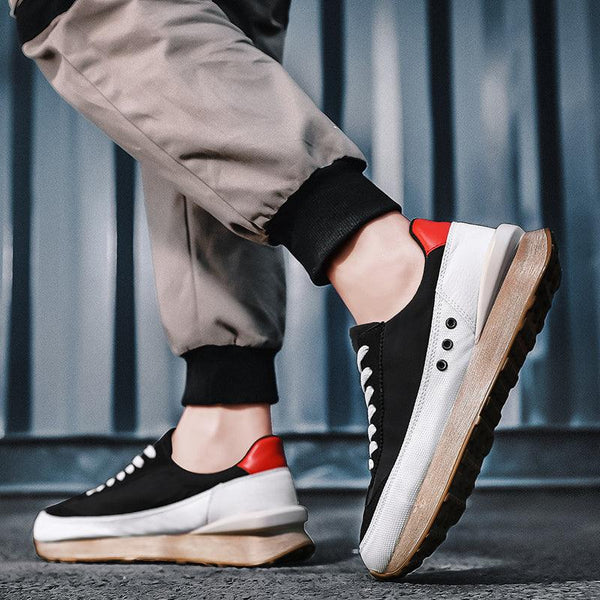 Men Fashion Platform Sneakers Outdoor Non-slip Breathable Shoes New Trend Wild Casual Comfortable Shoes Fashion Sneakers Breathable Comfort Walking Shoes For Mens