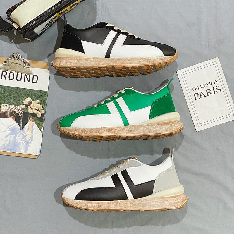 Men Fashion Platform Sneakers Outdoor Non-slip Breathable Shoes New Trend Wild Casual Comfortable Shoes Fashion Sneakers Breathable Comfort Walking Shoes For Mens