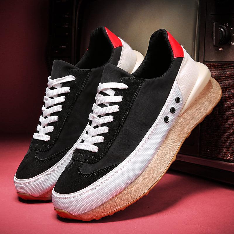 Men Fashion Platform Sneakers Outdoor Non-slip Breathable Shoes New Trend Wild Casual Comfortable Shoes Fashion Sneakers Breathable Comfort Walking Shoes For Mens