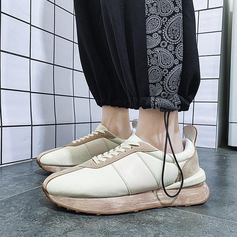 Men Fashion Platform Sneakers Outdoor Non-slip Breathable Shoes New Trend Wild Casual Comfortable Shoes Fashion Sneakers Breathable Comfort Walking Shoes For Mens