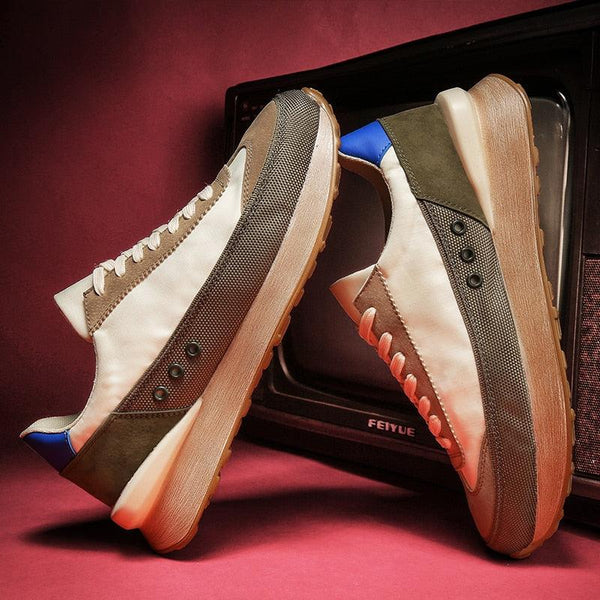 Men Fashion Platform Sneakers Outdoor Non-slip Breathable Shoes New Trend Wild Casual Comfortable Shoes Fashion Sneakers Breathable Comfort Walking Shoes For Mens