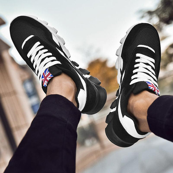 Men Running Spring Black Sneakers High Quality Outdoor Light Breathable Sport Athletic Men Sneakers Tennis Modern Shoes For Workout Walking Outdoor Sport