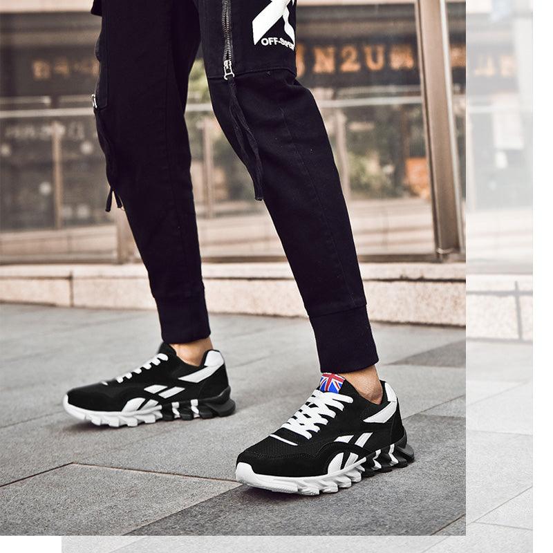 Men Running Spring Black Sneakers High Quality Outdoor Light Breathable Sport Athletic Men Sneakers Tennis Modern Shoes For Workout Walking Outdoor Sport