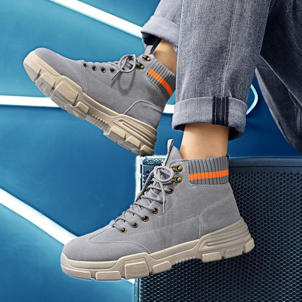 Men's autumn winter retro fashion high-top shoes Martin boots work boots motorcycle boots labor protection shoes