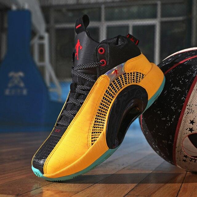 Men's Casual Breathable Comfortable Cushioned Soft Professional Sports Basketball Shoes Outdoor Street Sports Shoes Lightning Professional Anti Slip Sports Shoes For Running Walking