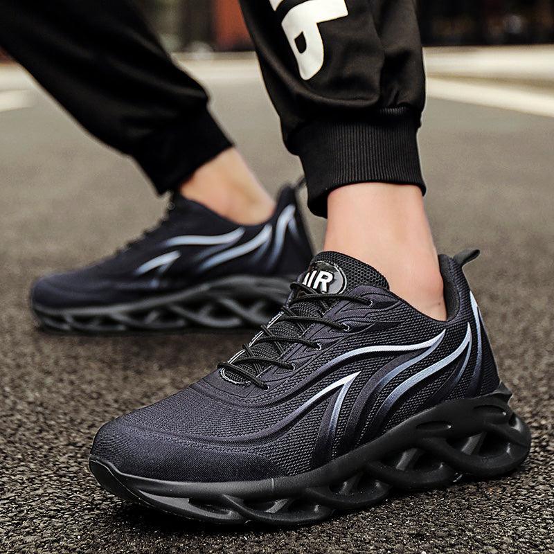 Men's Casual Sneakers Flame Print Running Mesh Shoes Outdoor Lightweight Twist Bottom Breathable Tennis Sport Shoes For Workout Walking Outdoor Sport Gym Fashion Sneakers