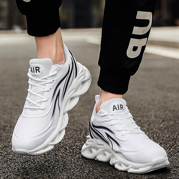 Men's Casual Sneakers Flame Print Running Mesh Shoes Outdoor Lightweight Twist Bottom Breathable Tennis Sport Shoes For Workout Walking Outdoor Sport Gym Fashion Sneakers