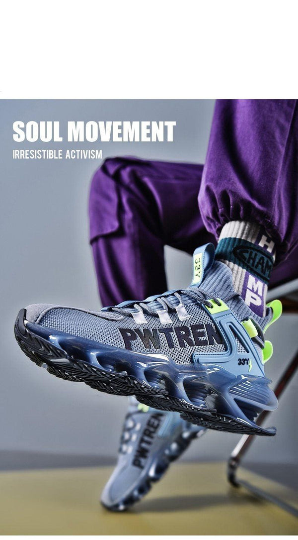 Men's Casual Sports Increase Fashion Reflective Blade Running Sneakers Luxury Walking Gym Shoes High Quality Breathable Mesh Sneakers For Jogging Walking Athletics Trainer Sports Sneakers