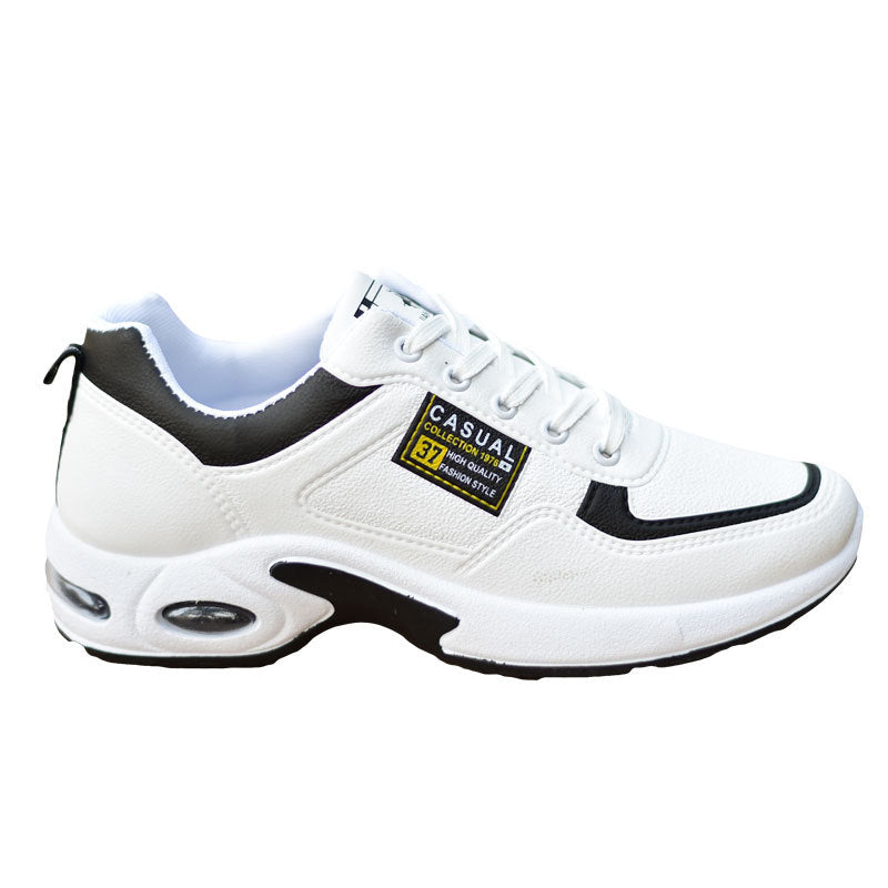 Men's fashionable waterproof low-top sports shoes white shoes student casual all-match running shoes