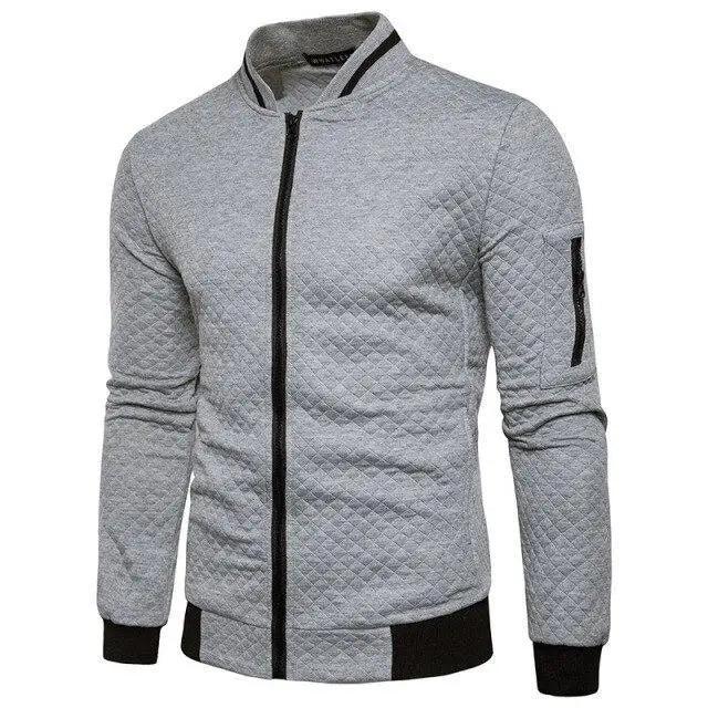Men's Jacket Casual Sportswear Jogger Running Fitness Jacket for Men Solid Warm Bomber Jacket Unique Design Sports Jacket Classic Up Jacket For Men