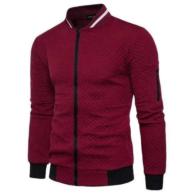Men's Jacket Casual Sportswear Jogger Running Fitness Jacket for Men Solid Warm Bomber Jacket Unique Design Sports Jacket Classic Up Jacket For Men