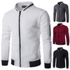 Men's Jacket Casual Sportswear Jogger Running Fitness Jacket for Men Solid Warm Bomber Jacket Unique Design Sports Jacket Classic Up Jacket For Men