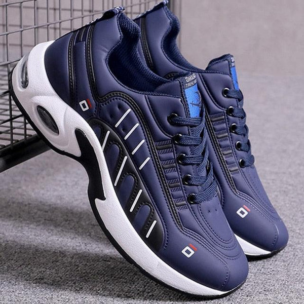 Men's  Leather Autumn Shoes Casual Sneakers Tennis Fashion White Trainers Sneakers Casual Leather Fashion Sneakers Breathable Sports Running Sneakers