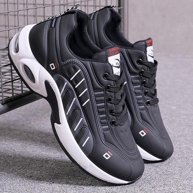 Men's  Leather Autumn Shoes Casual Sneakers Tennis Fashion White Trainers Sneakers Casual Leather Fashion Sneakers Breathable Sports Running Sneakers