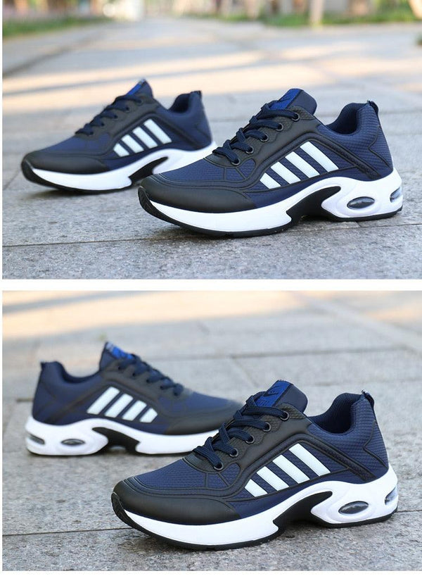 Men's  Leather Autumn Shoes Casual Sneakers Tennis Fashion White Trainers Sneakers Casual Leather Fashion Sneakers Breathable Sports Running Sneakers