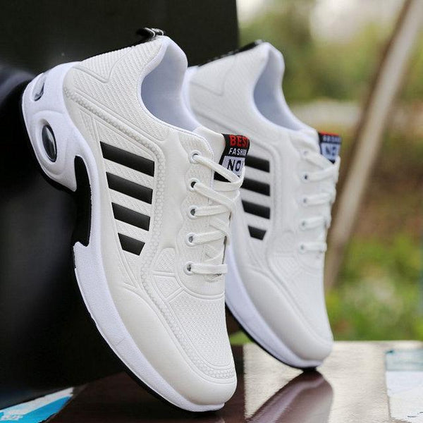 Men's  Leather Autumn Shoes Casual Sneakers Tennis Fashion White Trainers Sneakers Casual Leather Fashion Sneakers Breathable Sports Running Sneakers