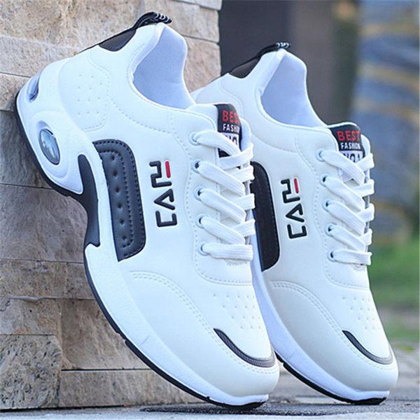 Men's  Leather Autumn Shoes Casual Sneakers Tennis Fashion White Trainers Sneakers Casual Leather Fashion Sneakers Breathable Sports Running Sneakers