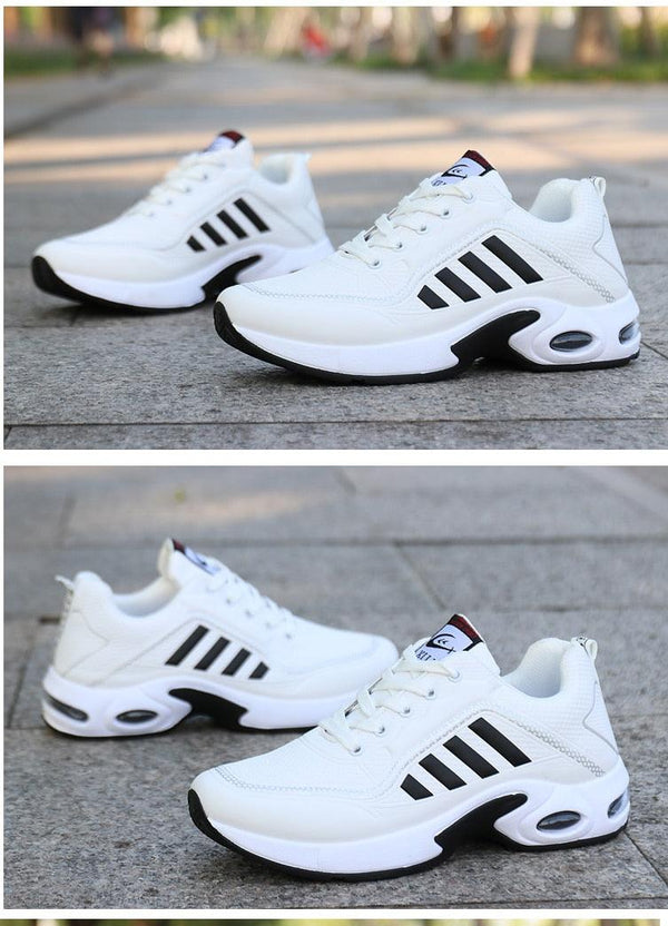 Men's  Leather Autumn Shoes Casual Sneakers Tennis Fashion White Trainers Sneakers Casual Leather Fashion Sneakers Breathable Sports Running Sneakers