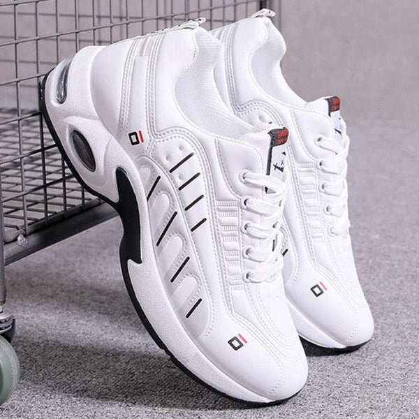 Men's  Leather Autumn Shoes Casual Sneakers Tennis Fashion White Trainers Sneakers Casual Leather Fashion Sneakers Breathable Sports Running Sneakers