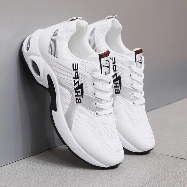 Men's  Leather Autumn Shoes Casual Sneakers Tennis Fashion White Trainers Sneakers Casual Leather Fashion Sneakers Breathable Sports Running Sneakers