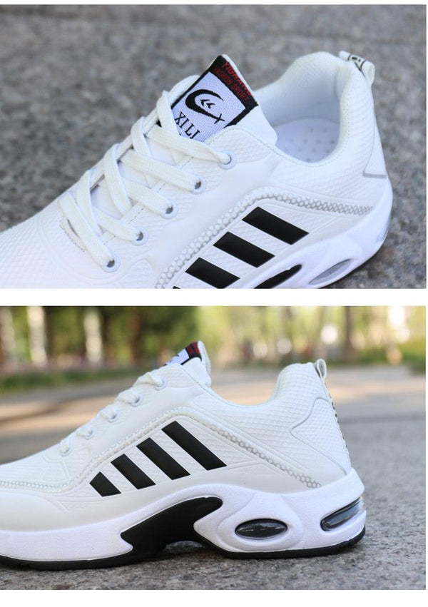 Men's  Leather Autumn Shoes Casual Sneakers Tennis Fashion White Trainers Sneakers Casual Leather Fashion Sneakers Breathable Sports Running Sneakers