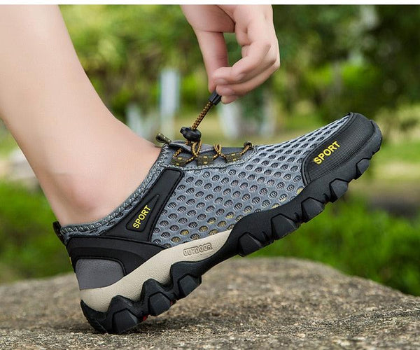Men's Non-Slip Hiking Climbing Water Sports Shoes Beach Barefoot Surfing Shoes Outdoor River Upstream Quick Dry Barefoot Beach Sneakers Swim Boating Fishing Yoga Gym
