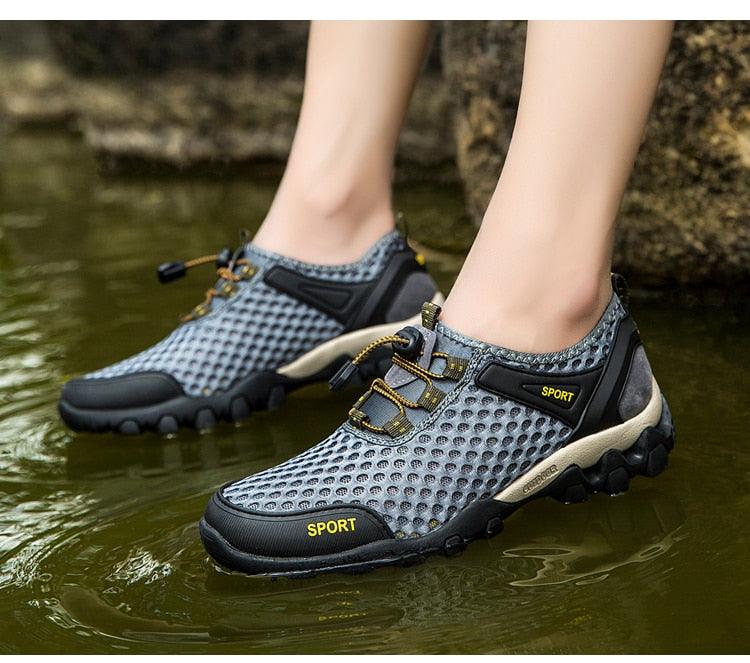 Men's Non-Slip Hiking Climbing Water Sports Shoes Beach Barefoot Surfing Shoes Outdoor River Upstream Quick Dry Barefoot Beach Sneakers Swim Boating Fishing Yoga Gym