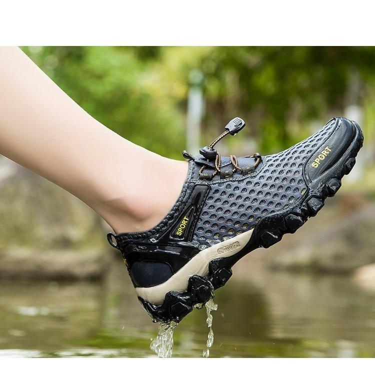 Men's Non-Slip Hiking Climbing Water Sports Shoes Beach Barefoot Surfing Shoes Outdoor River Upstream Quick Dry Barefoot Beach Sneakers Swim Boating Fishing Yoga Gym