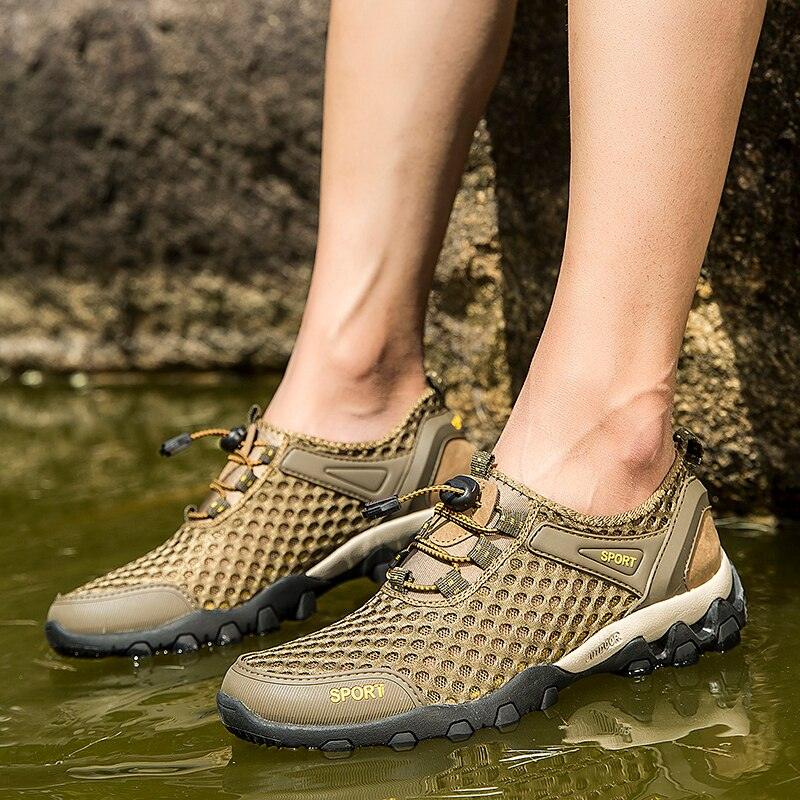 Men's Non-Slip Hiking Climbing Water Sports Shoes Beach Barefoot Surfing Shoes Outdoor River Upstream Quick Dry Barefoot Beach Sneakers Swim Boating Fishing Yoga Gym