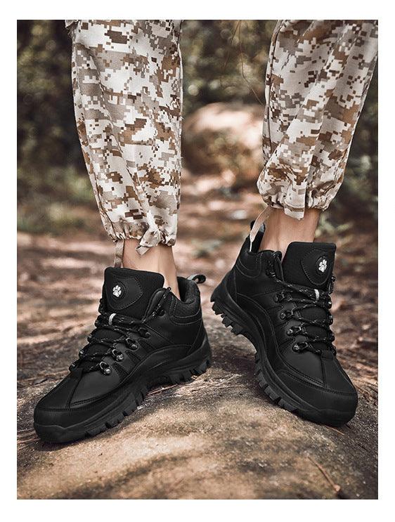 Men's Shoes Sports Outdoor Hiking Shoes Training Men's Boots Waterproof Outdoor Snow Durable Boots Winter Tactical Workout Shoes For Camping Walking