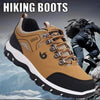 Men's Sports Hiking Shoes Low-Top Breathable Non-Slip Wear-Resistant Outdoor Leisure Sports Shoes Men Leather Non-Slip Sneakers Lightweight Low Top For Outdoor Trailing Walking Shoes
