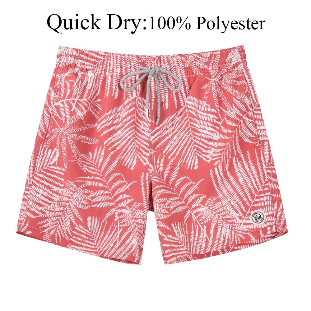 Men's Swim Shorts Quick Dry Beach Board Shorts with Mesh Lining New Summer Swimwear Surfing Swim Trunks for Men Men's Shorts Athletic Shorts Men's Spring and Summer Street Leisure Sports Drawstring Men's Short