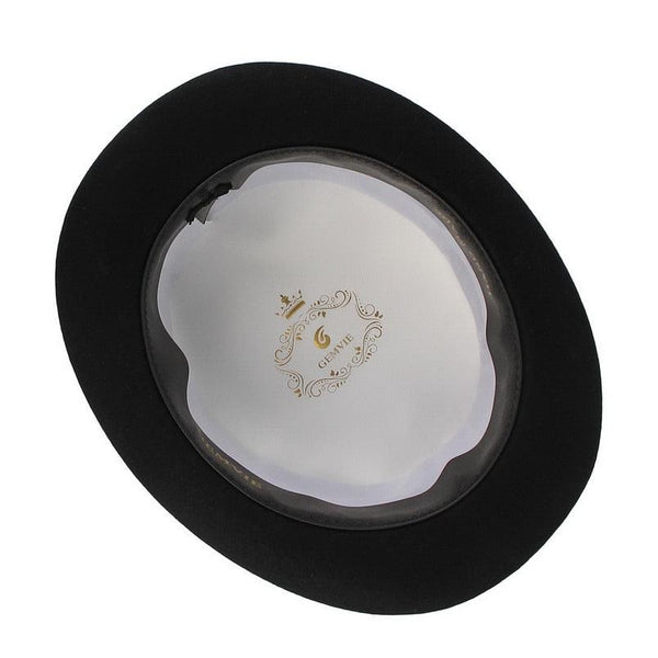 Men Simple Classic Wool Hat For Men/Women New Pork Pie Hat Men's Porkpie Breathable Hats Flat Top Men's Fedora Hat Party Costume Fedoras Black Hats