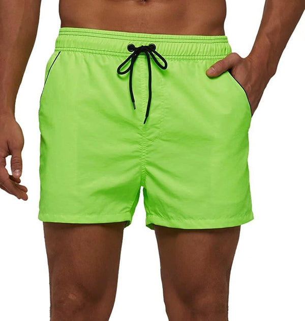 Men Swimwear Shorts Male Swimming Trunks Swimsuits Man Surf Beach Swim Sports Pants Board Mesh New Summer Men's Clothing  Beach Swimming Casual with Adjustable Elastic Cord
