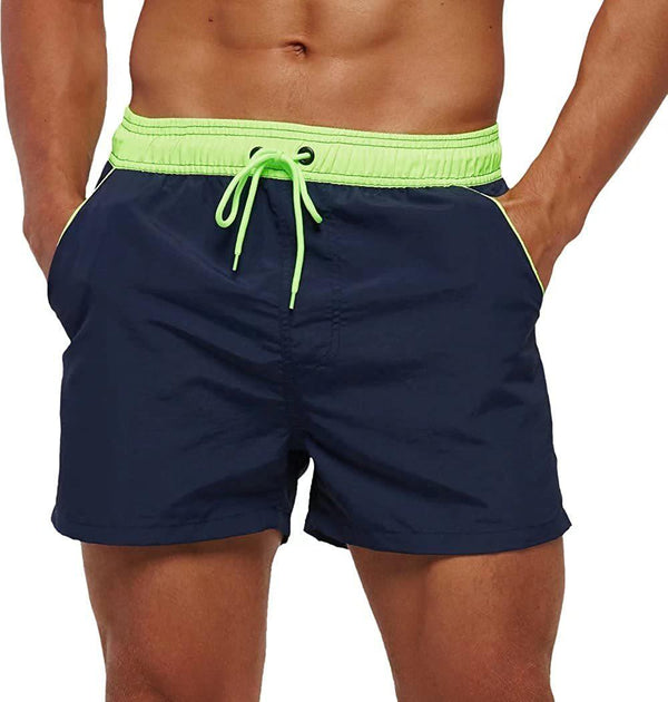 Men Swimwear Shorts Male Swimming Trunks Swimsuits Man Surf Beach Swim Sports Pants Board Mesh New Summer Men's Clothing  Beach Swimming Casual with Adjustable Elastic Cord