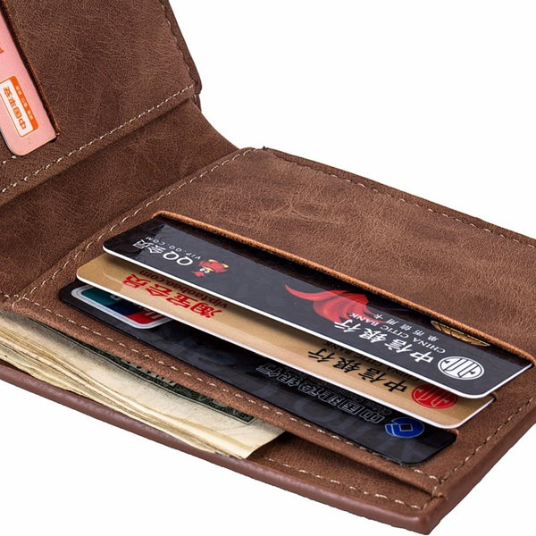 Men Wallets Mens Wallet with Coin Bag Zipper Small Money Purses New Design Dollar Slim Purse Money Clip Wallet