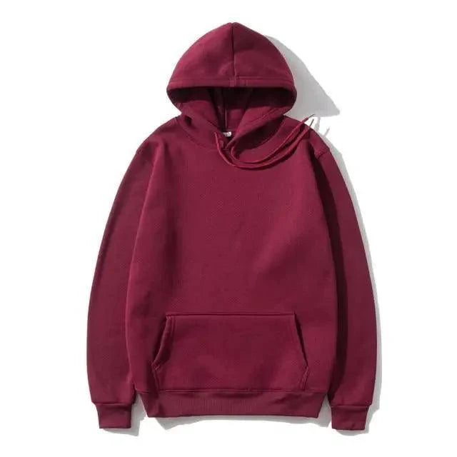 Men Woman Hoodies Sweatshirts Fashion Solid Color Red Black Gray Pink Hooded Women's Hoodie Fleece Sweatshirt Winter Sports Casual Loose Sweatshirt