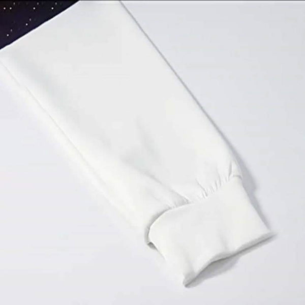 Men's 3D Print Block Starry Sky Milk Hoodie