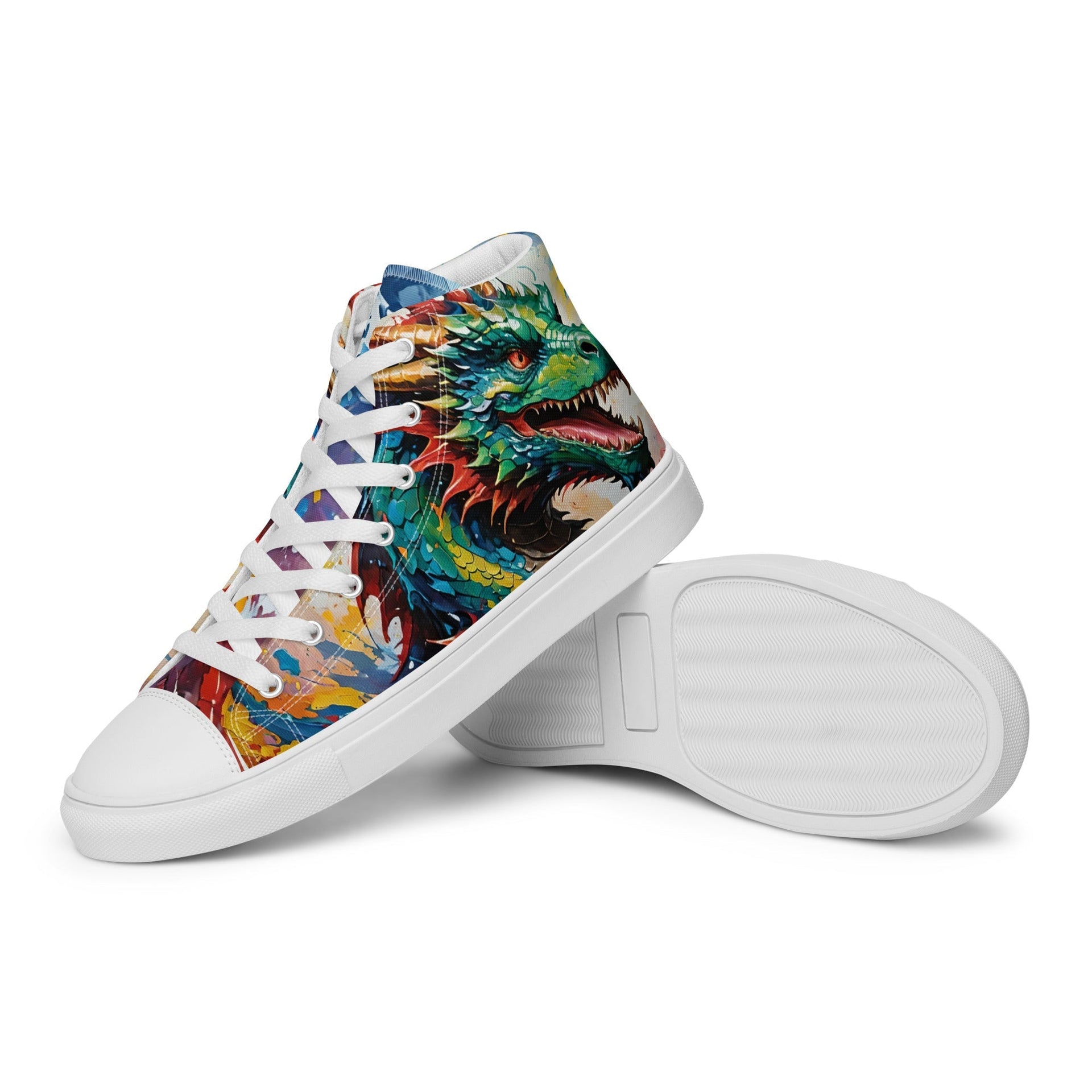 Acrylic Dragon Men’s High Top