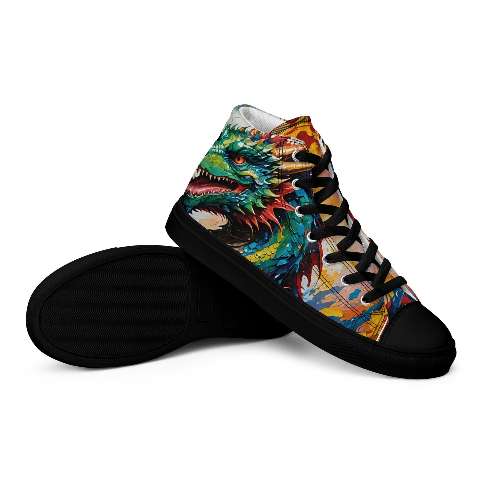 Acrylic Dragon Men’s High Top